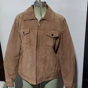 Charter club suede leather jacket.